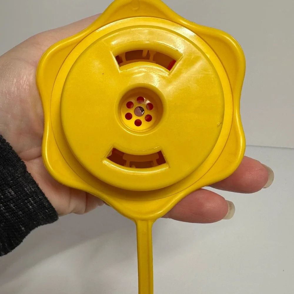 Vintage Playskool Bear Shape Sorter Wobble Toy Roly Poly 4‎ Shapes Squeaks